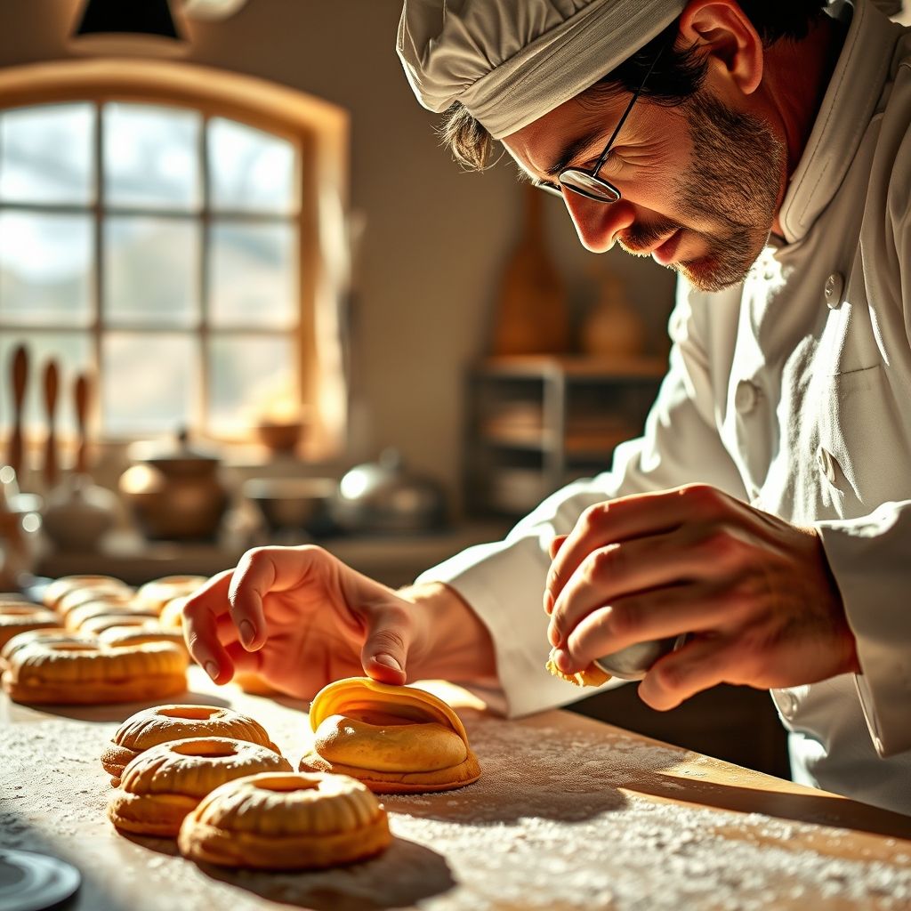 Transmission du savoir-faire artisanal français, montrant la précision et la passion dans chaque geste pâtissier, pour garantir l’excellence de nos créations.